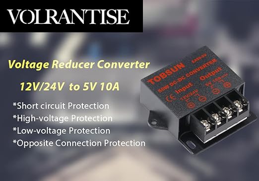 DC 12V/24V to 5V 10A Converter - Image 2