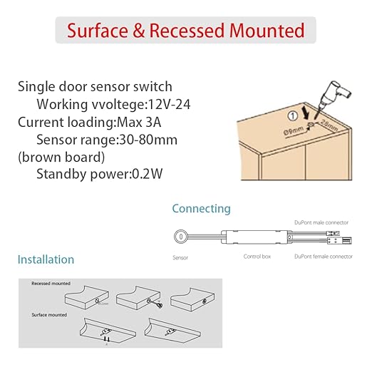 Motion Sensor Light Switch, IR Sensor Switch Door Activated Light Switch - Image 6