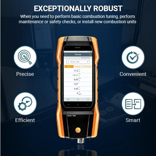 testo 300 Combustion Analyzer HVAC Kit - Image 5