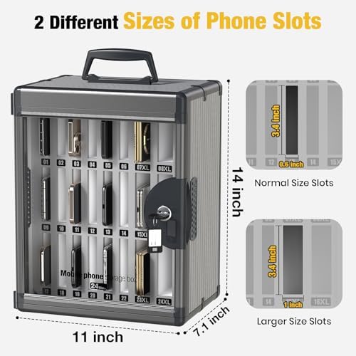 glosen 24 slots cell phone storage locker for shown in use