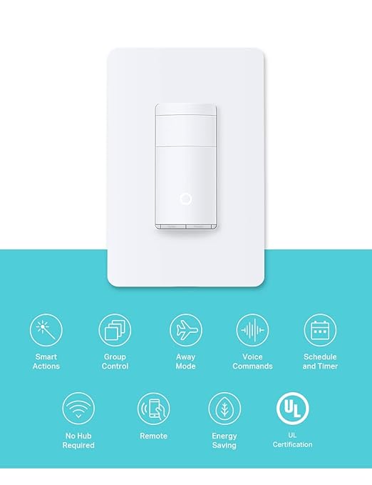 Kasa Smart Motion Sensor Switch, Single Pole, Needs Neutral Wire, 2.4GHz Wi-Fi - Image 2