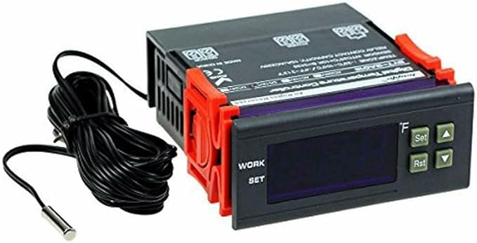 bayite DC 12V Fahrenheit Digital Temperature Controller 10A 1 Relay by bayite