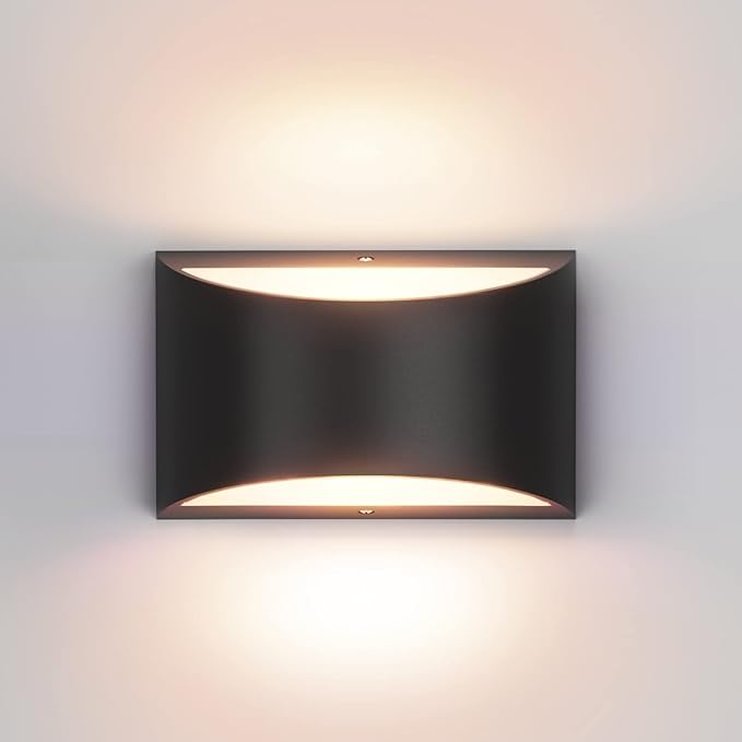 Aipsun Black Modern LED Wall Sconce Indoor Wall Lights 1 Pack Hardwired Up and by Aipsun