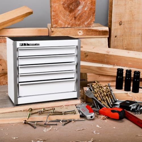 p.i.t. mini tool box,small metal toolbox organizer with on a desk or shelf
