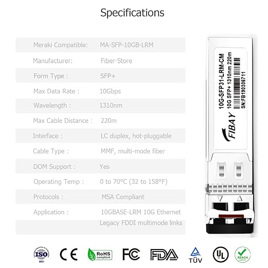 OPSTRAN 10GBASE-LRM SFP+ Optical Transceiver Module Compatible - Image 7