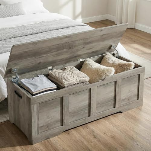 timberer 47.2" storage chest extra large storage bench, package contents