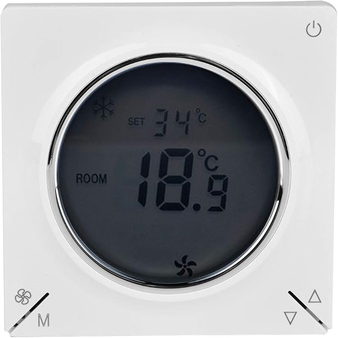 Ymiko Central Thermostat for AC and Heating, LCD Display Temperature Controller by Ymiko