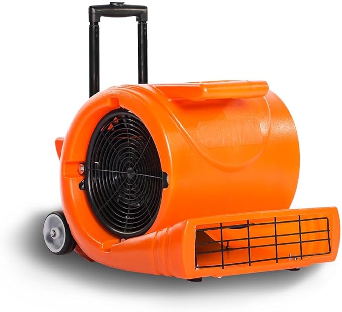 SUNMAX RT900A 3-Speed Air Mover 1.3HP 5000 CFM Powerful Floor Blower Carpet - Image 4