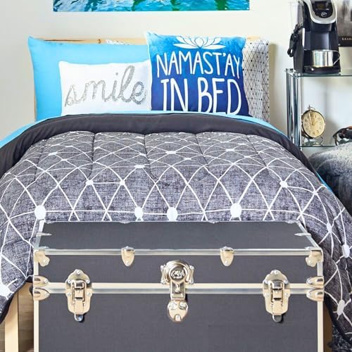 rhino classic xxl storage trunk, college dorm chest on a desk or shelf