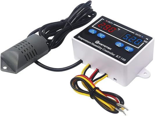 KETOTEK Temperature Humidity Controller Digital Thermostat Module 120V by KETOTEK