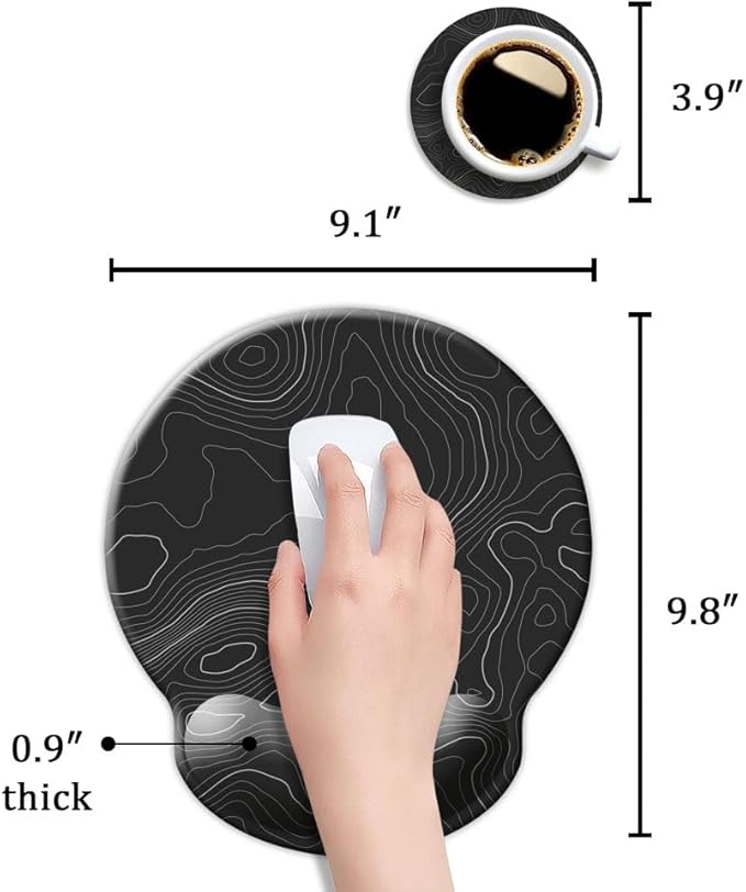Ergonomic Mouse Pad with Wrist Support, Mouse Pad with Wrist Rest, Relieve - Image 6