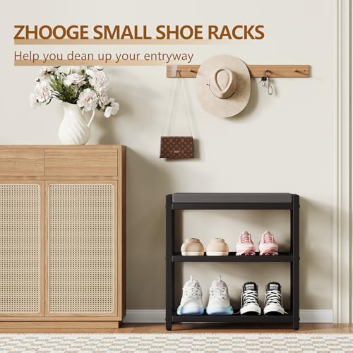 zhooge small shoe bench shoe rack storage bench on a desk or shelf