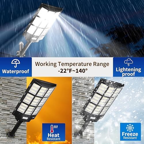 Ofuray Of-7200W Solar Street Light Outdoor-3000K/4000K/6500K Outdoor Security - Image 4