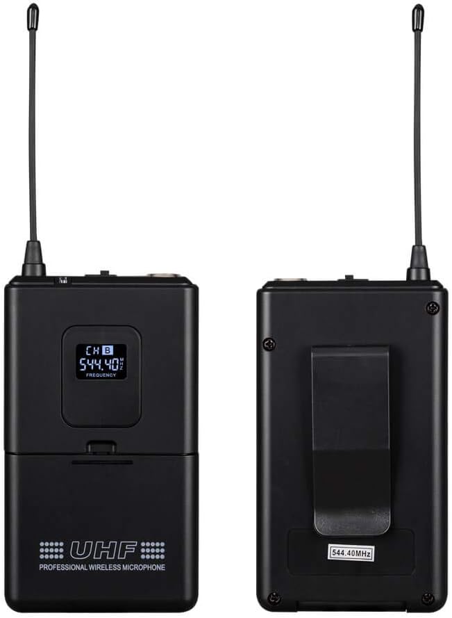 Wireless Microphone System Pro Audio 8 Channel UHF 8 Lavalier Bodypacks 8 Lapel - Image 4