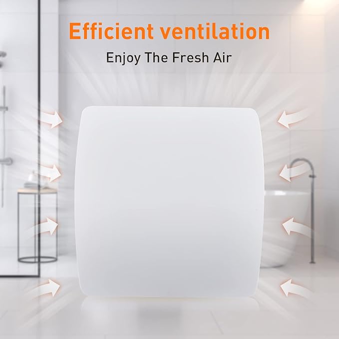 Hehou Bathroom Exhaust Fan for Wall and Super Quiet 4 In Window Exhaust Fan - Image 6