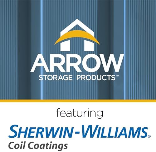 arrow classic metal shed, 12 x 12, blue, view 10