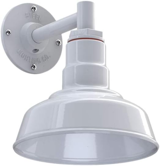 Steel Lighting Co. Hawthorne Barn Light | Outdoor Wall Mounted | 8 inch Dome | by SteelLightingCo