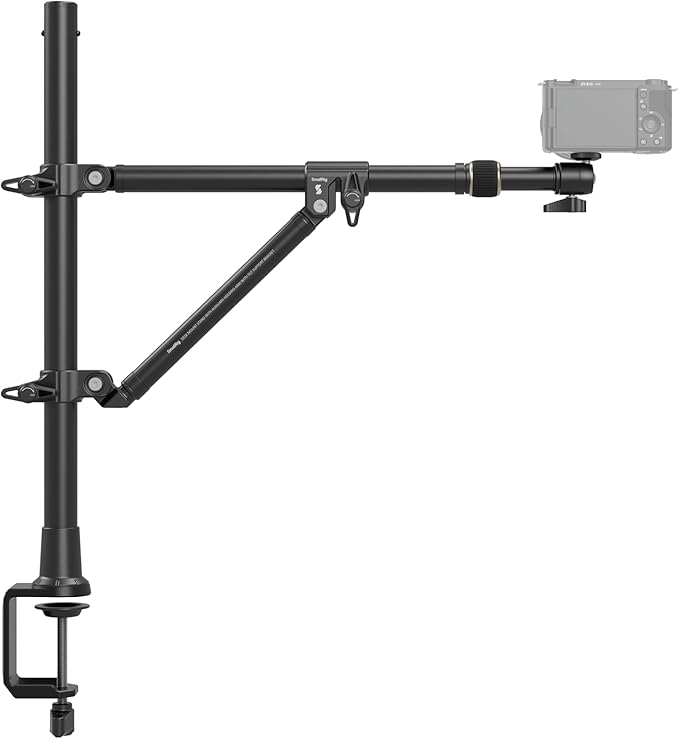 SMALLRIG Triangle Camera Desk Mount, Max. Load 3kg/ 6.6lbs, Overhead Mount - Image 2