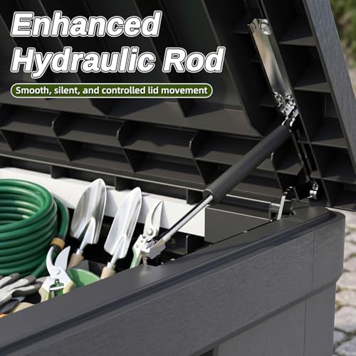 270 gallons outdoor storage deck box, package contents