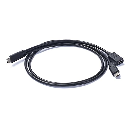 Yinziha Type C Male to Type C Male and Female Charging Cable Sound Card - Image 5
