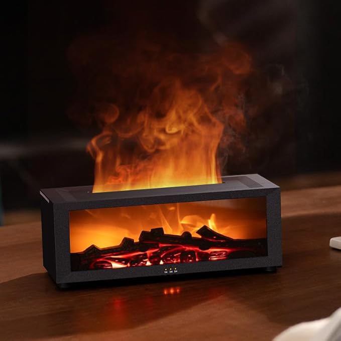 Essential Oil Diffuser, Fireplace Flame Oil Diffuser - Image 7