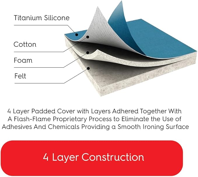 TIVIT Ironing Board Cover 10 x 48, Performance Grade Titanium Coated Pro Grip - Image 6