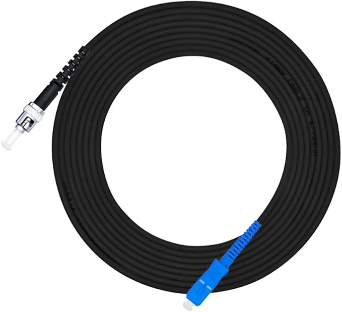 Jeirdus 600M SC to ST Outdoor Armored Simplex 9/125 SM Fiber Optic Cable Jumper by Jeirdus