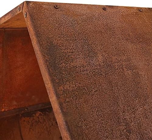 sunnydaze steel outdoor firewood rack, 30” w, hexagon, view 9