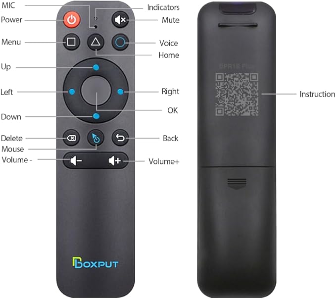 BOXPUT BPR1S Plus Air Mouse Remote BT & 2.4G RF Replacement Remote - Image 3