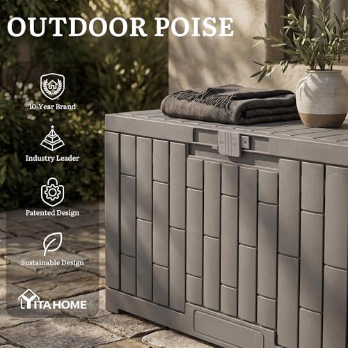 yitahome 60 gallon outdoor storage box, view 9