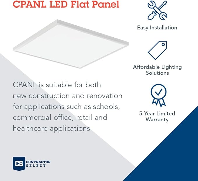 Lithonia Lighting CPANL 2x2 LED Flat Panel Light, 2 ft. x 2 ft. LED Light Panel - Image 2