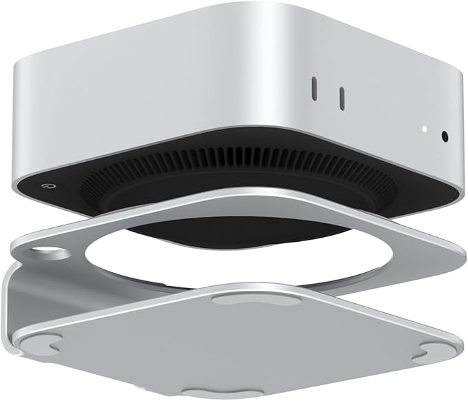 AKKYAJAURE Mac mini M4 Dock Stand, Aluminum Desktop Stand Mount by AKKYAJAURE