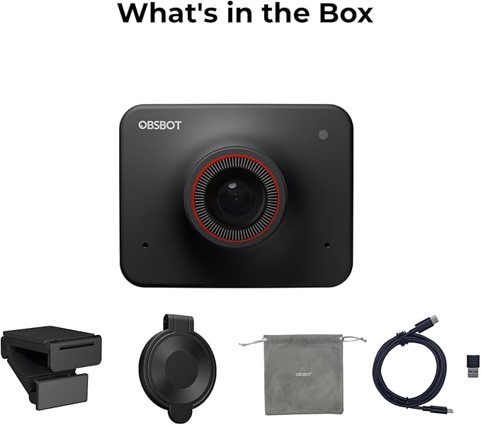 OBSBOT Meet AI-Powered 4K Webcam, AI Framing & Autofocus, Webcam - Image 7