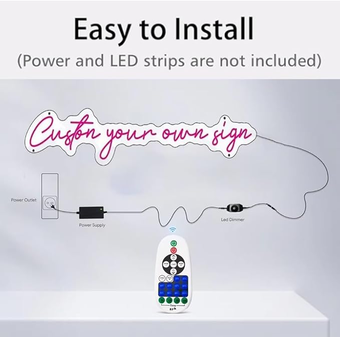 RF Single-Color LED Dimmer Light Controller, Replacement Remote - Image 7