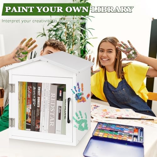 outdoor library outdoor book box storage, 13x11x16 inch showing dimensions