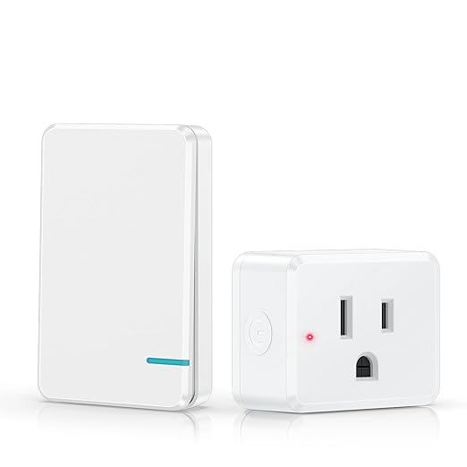 Thinkbee Remote Control Outlet Plug, 15A /1500W 600ft RF Range Wireless Light by Thinkbee