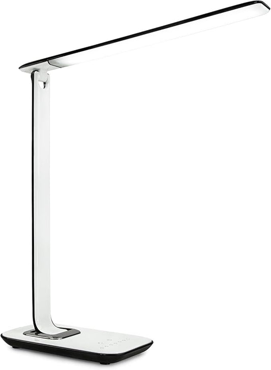 Turcom LED Desk Lamp With USB Charging Port Dimmable Touch Controls w/Color by Mount-It