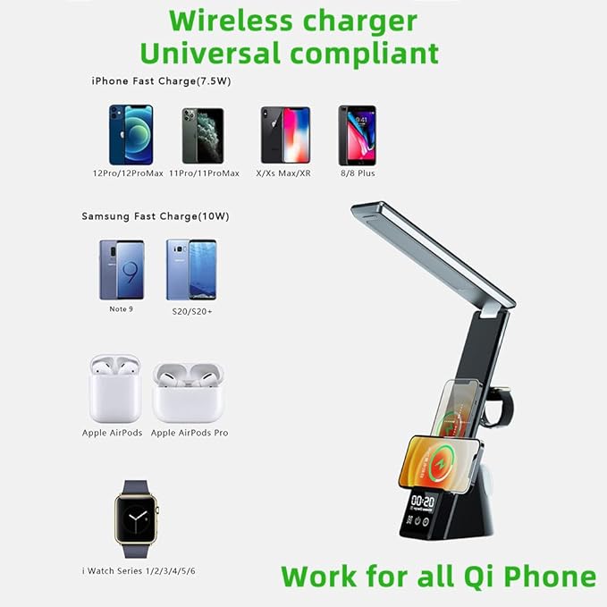 IHAO 6in1 Multifunctional Foldable LED Desk Lamp - Image 4