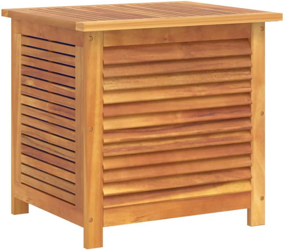 vidaxl garden storage box natural wood solid acacia, main product view