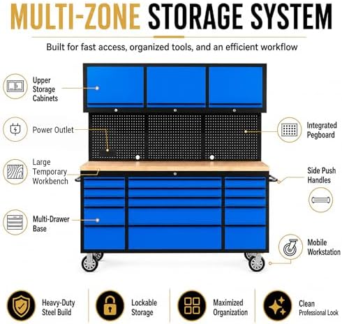 chetto c 72-inch tool chest with wheel lock shown in use