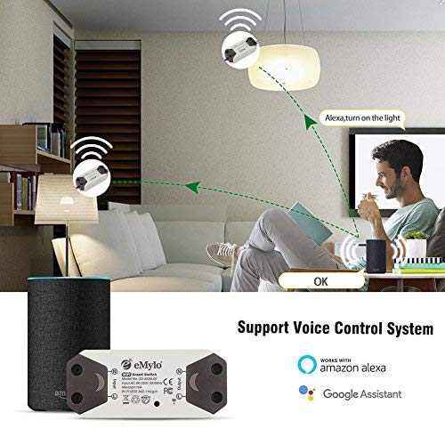 eMylo Smart WiFi Light Switch Wireless Relay Switch Module Remote Control Home - Image 7