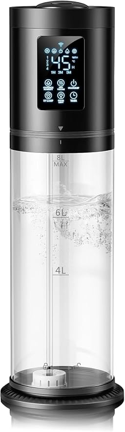 8L/2.1 Gal Humidifiers for Bedroom Large Room, 4 Levels Cool Mist Humidifier by HumidifiersforLargeRoom