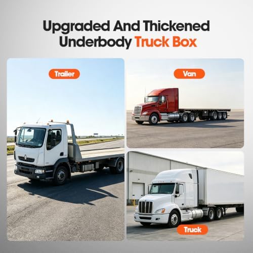 24 inch aluminum underbody truck toolbox with lock, close-up detail