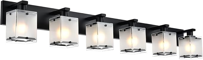 WINSHEN Bathroom Vanity Light Fixture, 6-Lights Modern Vanity Lighting Over - Image 2