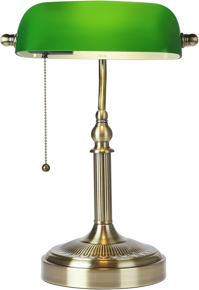 Newrays Glass Bankers Desk Lamp - Image 7