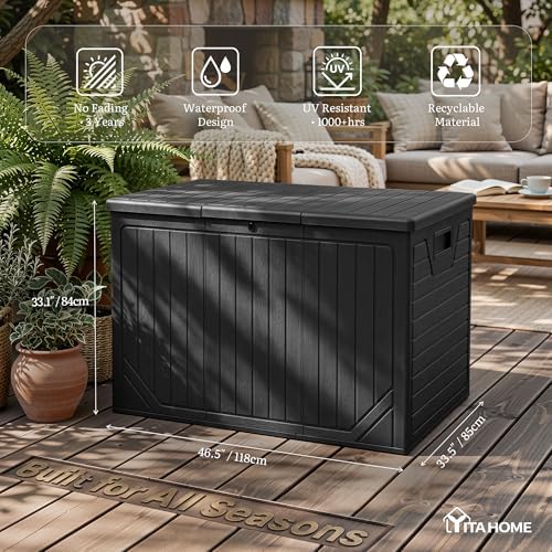 yitahome xxl 230 gallon extra large outdoor deck shown in use