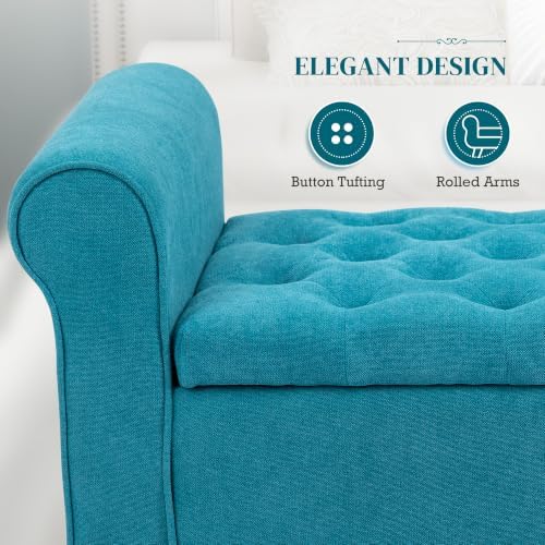 homcom storage ottoman bench 50" with lift top, package contents