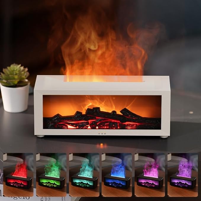Essential Oil Diffuser, Fireplace Flame Oil Diffuser - Image 4
