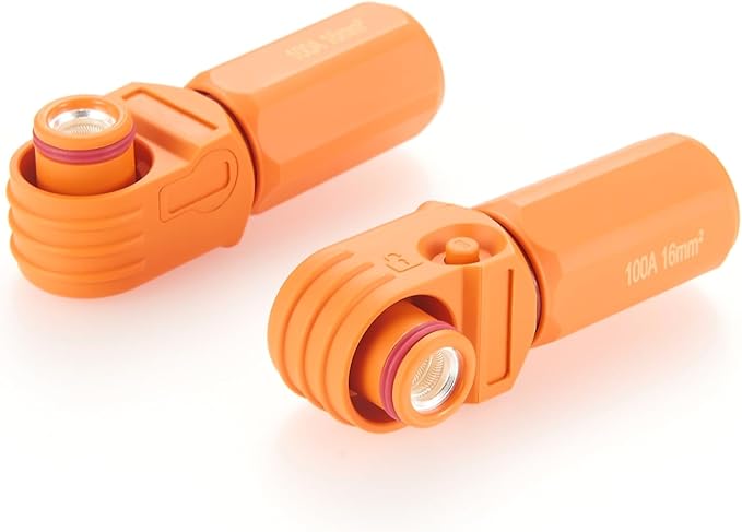 Right Angle 6mm 16mm² 100A Single Core Battery Energy Storage Connector IP67 by Unknown