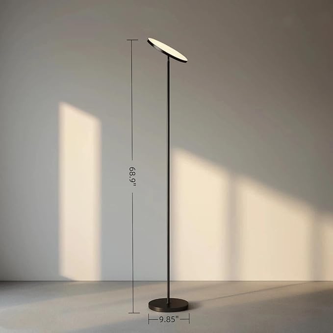 JOOFO Floor Lamp, 30W/2400LM Sky LED Modern Torchiere 3 Color Temperatures - Image 5
